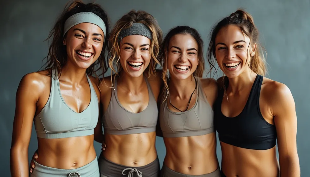 Happy woman celebrating movement, empowered