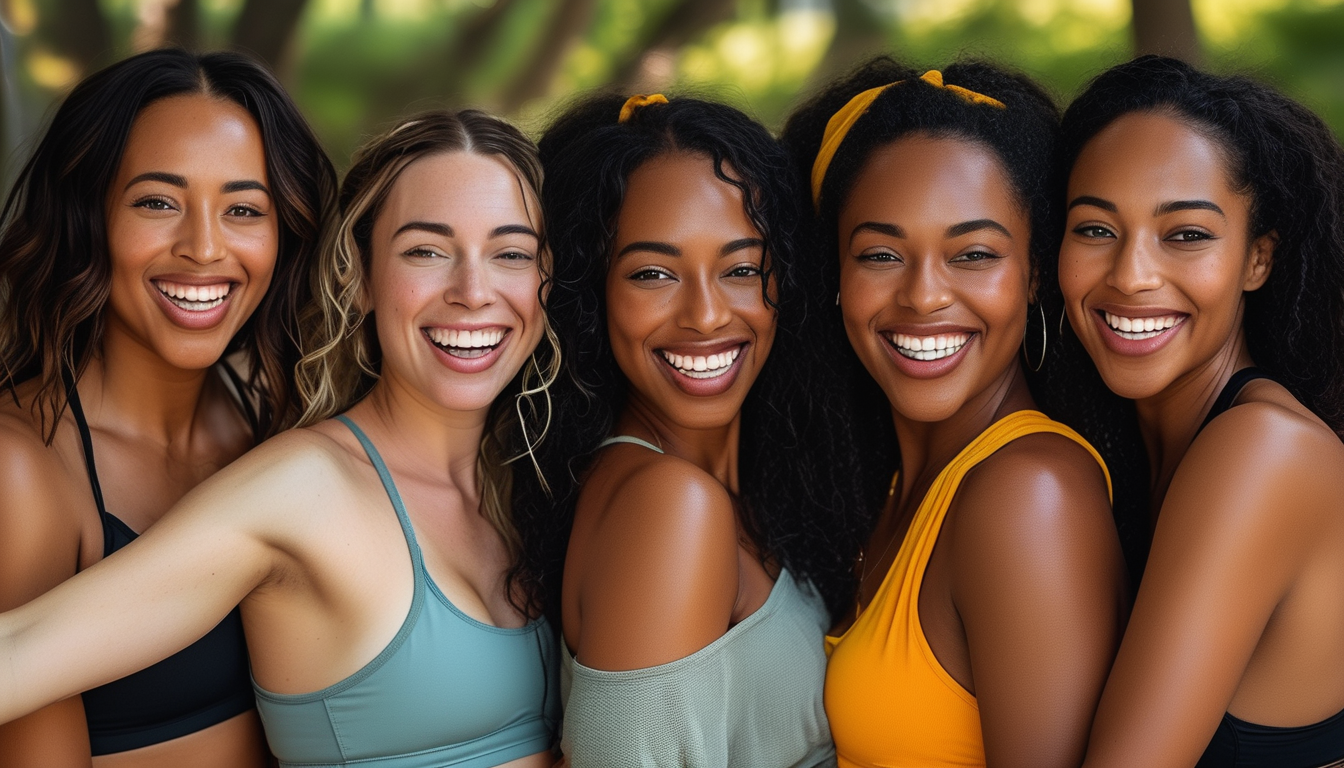 Diverse women enjoying different kinds of movement